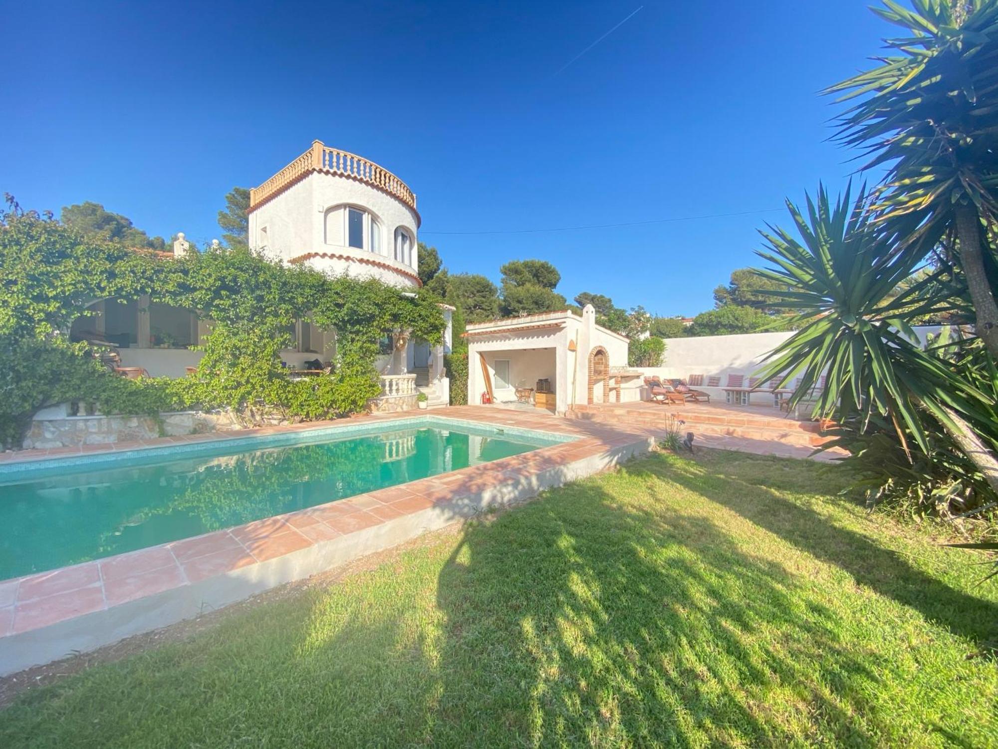 Beautiful Villa With Pool, Barbecue, And Garden Jávea Kültér fotó